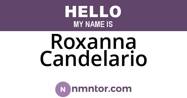 Roxanna Candelario