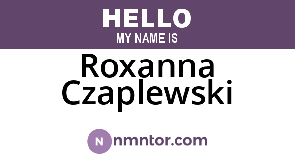 Roxanna Czaplewski