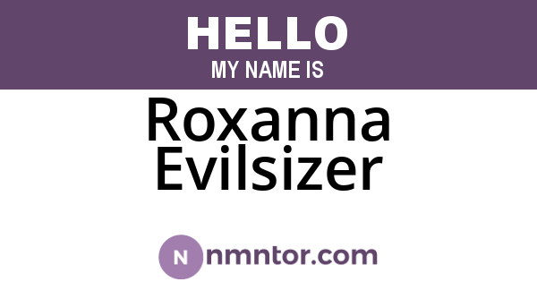 Roxanna Evilsizer