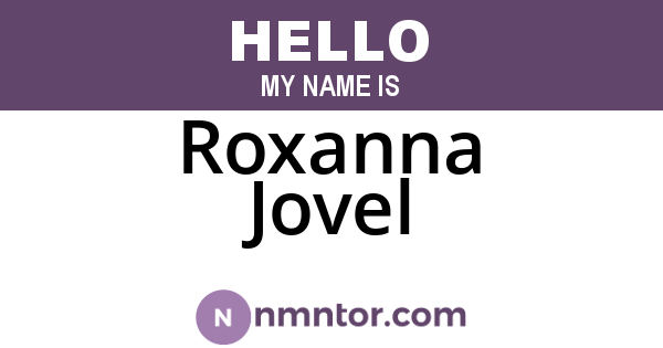 Roxanna Jovel