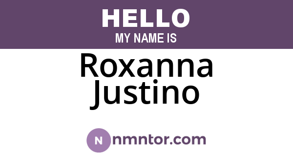 Roxanna Justino