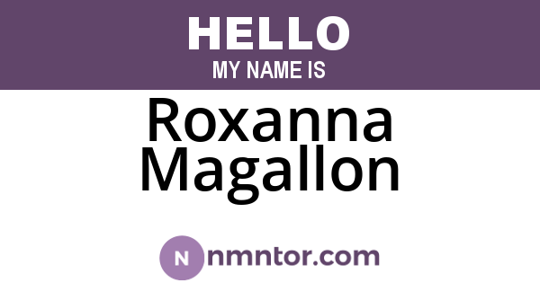 Roxanna Magallon