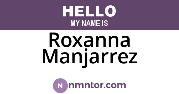 Roxanna Manjarrez