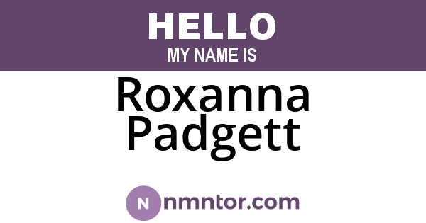 Roxanna Padgett
