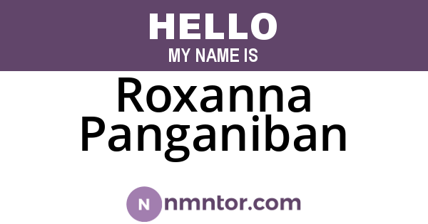 Roxanna Panganiban