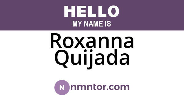Roxanna Quijada