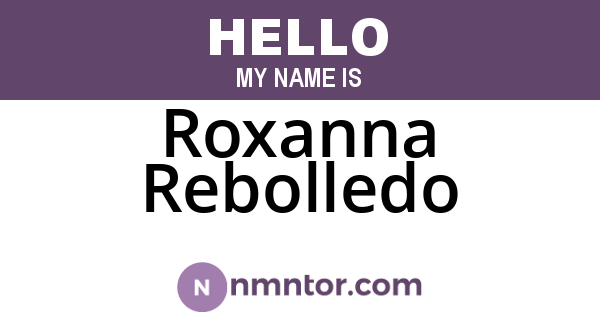 Roxanna Rebolledo