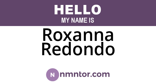 Roxanna Redondo