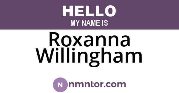 Roxanna Willingham
