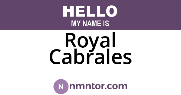 Royal Cabrales