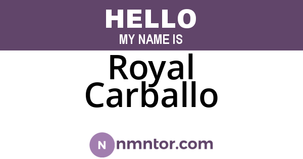 Royal Carballo