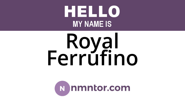 Royal Ferrufino