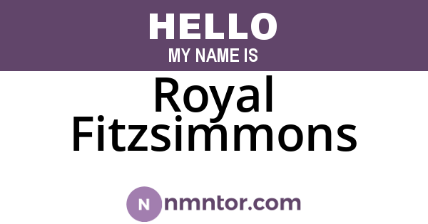 Royal Fitzsimmons