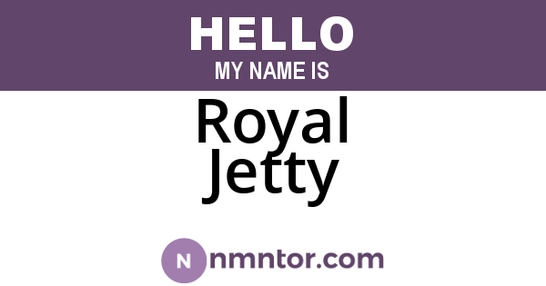 Royal Jetty