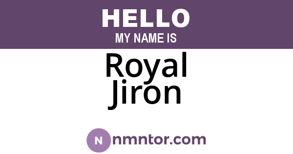 Royal Jiron