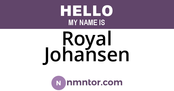 Royal Johansen