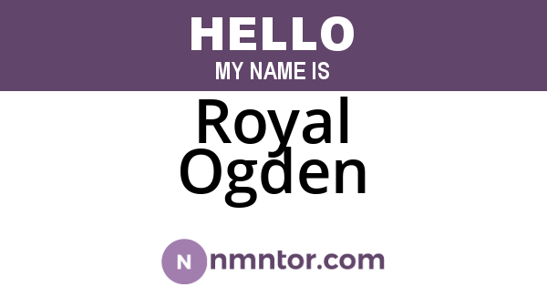Royal Ogden