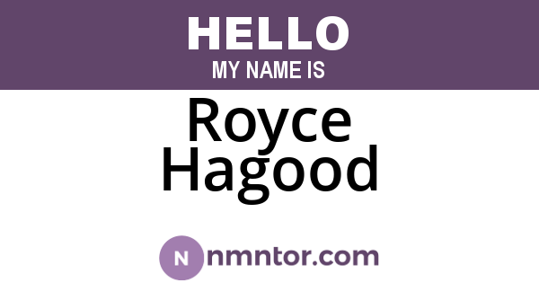 Royce Hagood