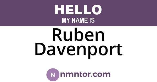 Ruben Davenport