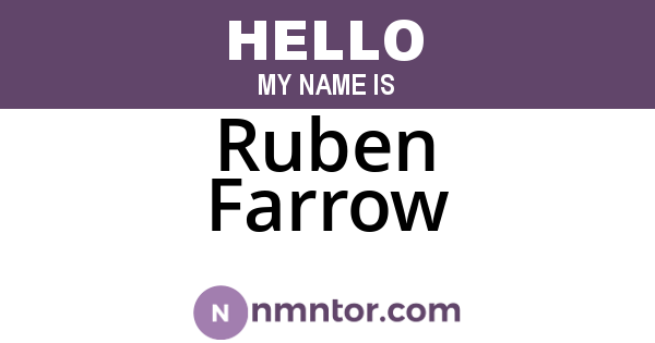 Ruben Farrow