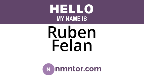 Ruben Felan