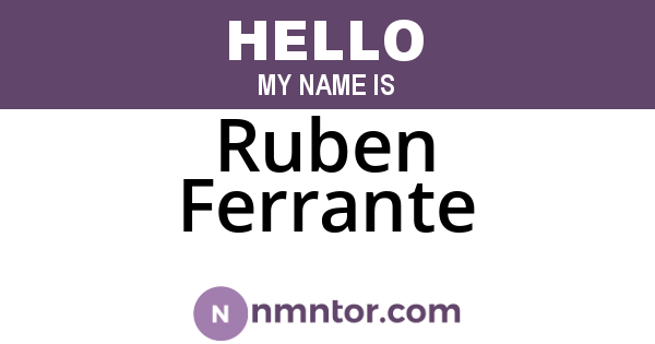 Ruben Ferrante