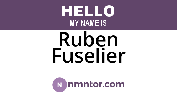 Ruben Fuselier