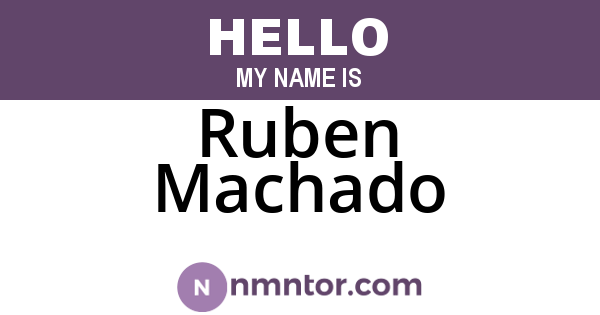 Ruben Machado