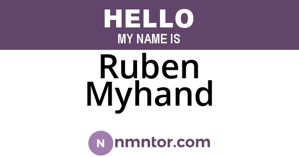 Ruben Myhand