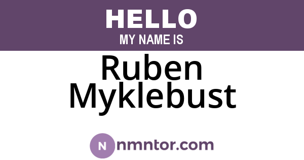 Ruben Myklebust