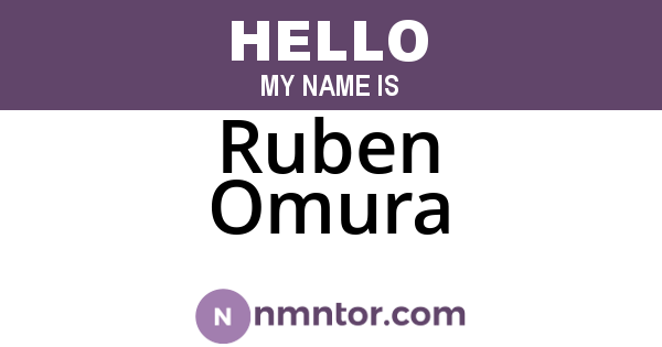 Ruben Omura