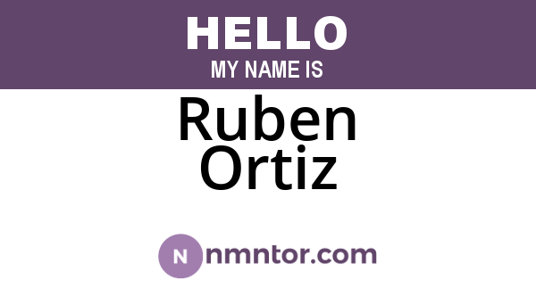 Ruben Ortiz