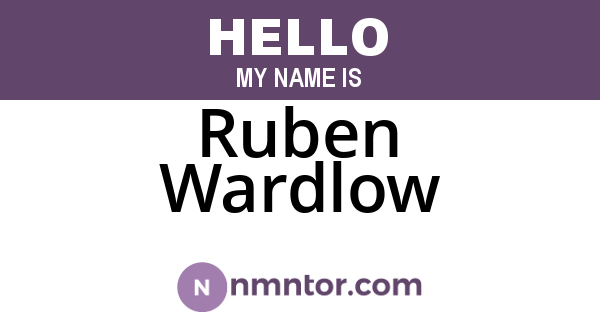 Ruben Wardlow
