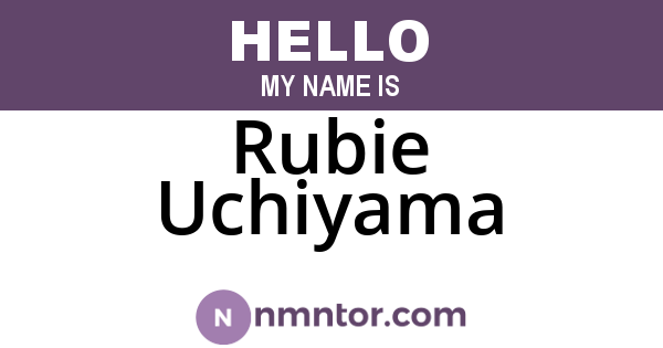Rubie Uchiyama