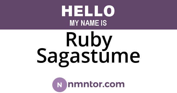 Ruby Sagastume
