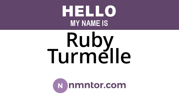 Ruby Turmelle