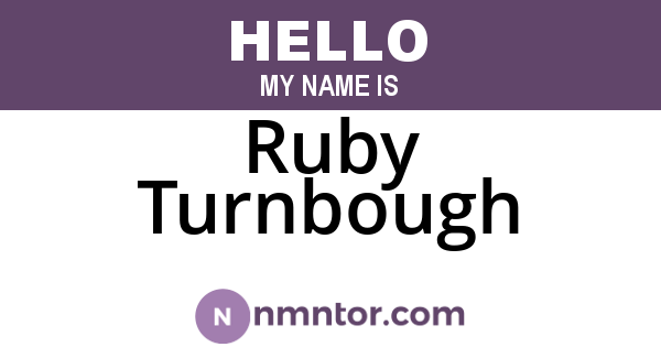 Ruby Turnbough