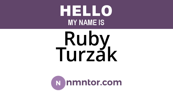 Ruby Turzak