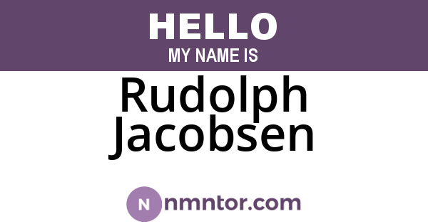 Rudolph Jacobsen