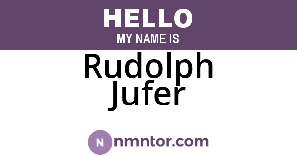 Rudolph Jufer