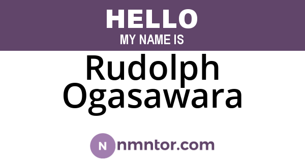 Rudolph Ogasawara