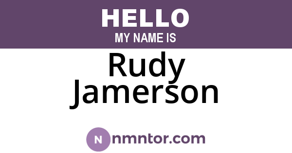 Rudy Jamerson