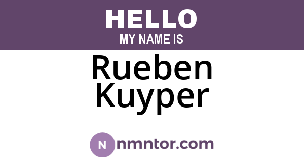 Rueben Kuyper