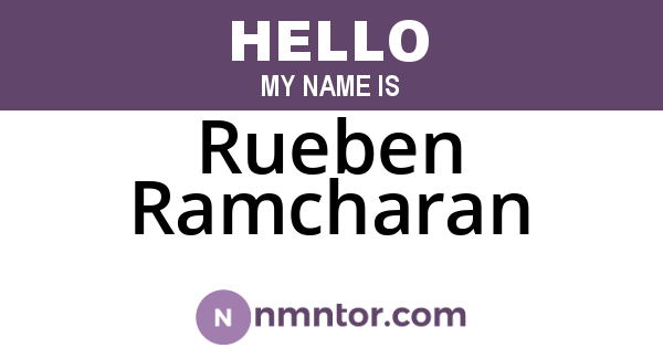 Rueben Ramcharan