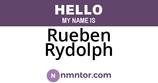 Rueben Rydolph