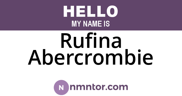 Rufina Abercrombie