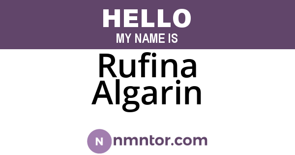 Rufina Algarin