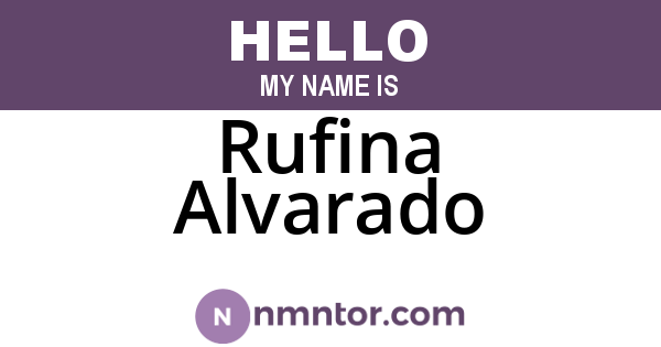 Rufina Alvarado