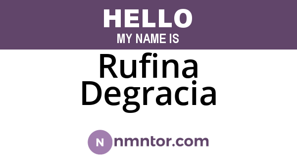Rufina Degracia