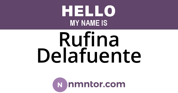 Rufina Delafuente